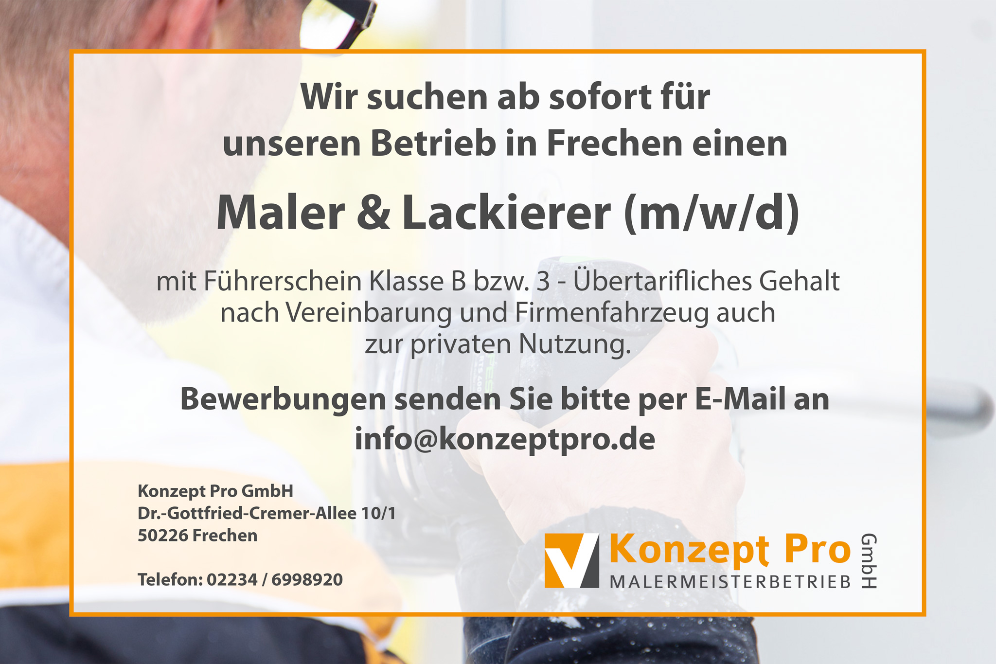 Stellenangebot Maler & Lackierer (m/w/d)